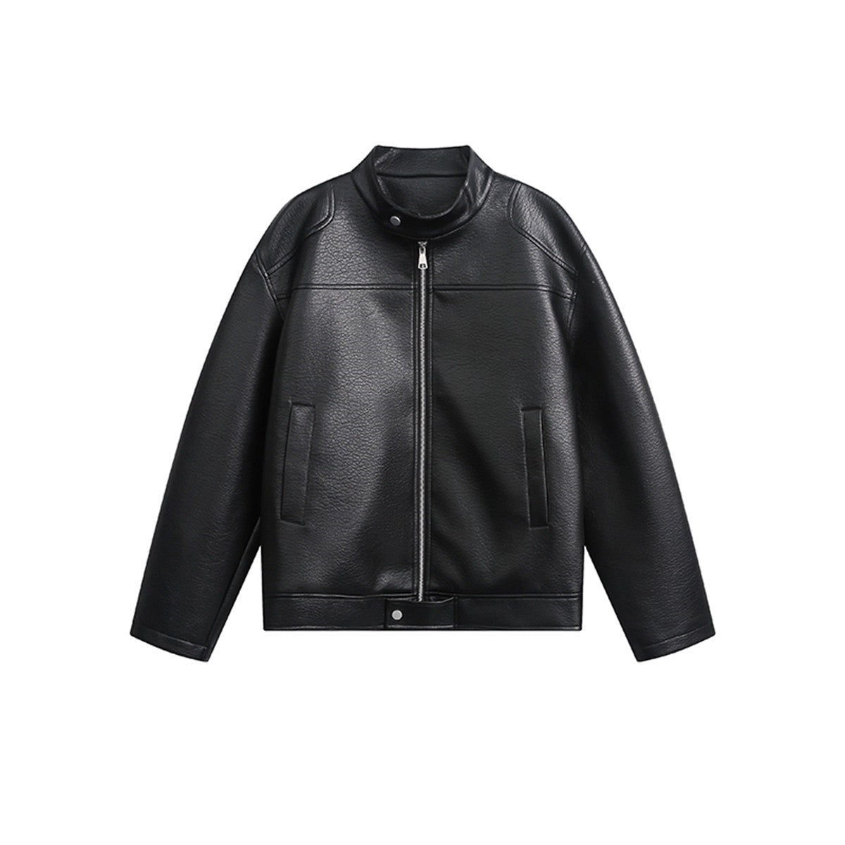 A men's leather jacket