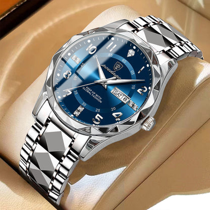 A new men's watch luxury waterproof luminous quartz watch