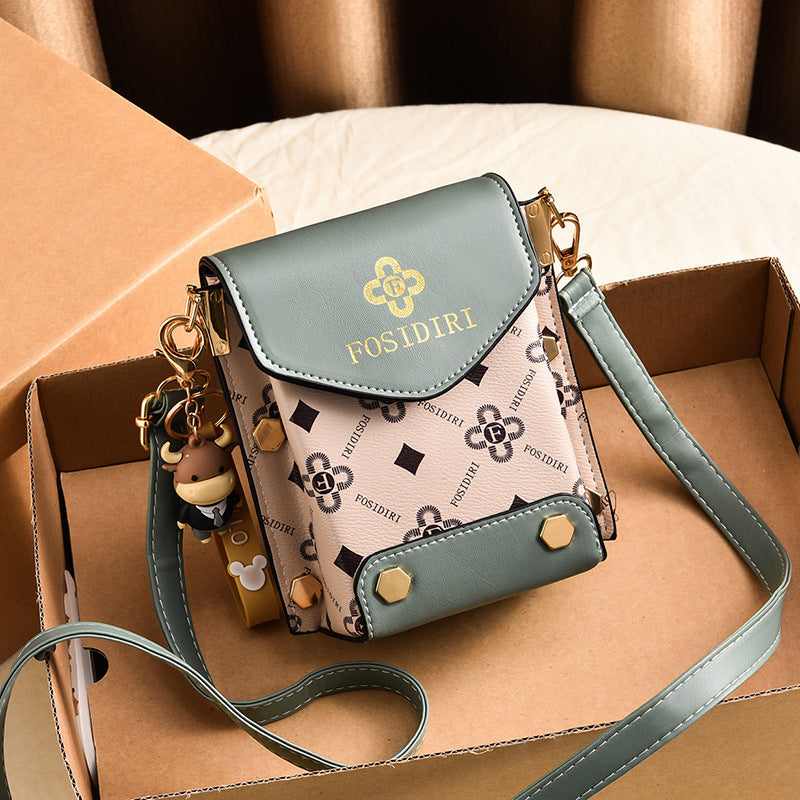 A live broadcast new mini mobile phone bag Internet celebrity live broadcast bag fashion shoulder messenger bag retro small bag - Mixbatch