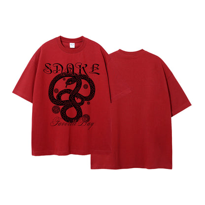 A printed men's short-sleeved t-shirt