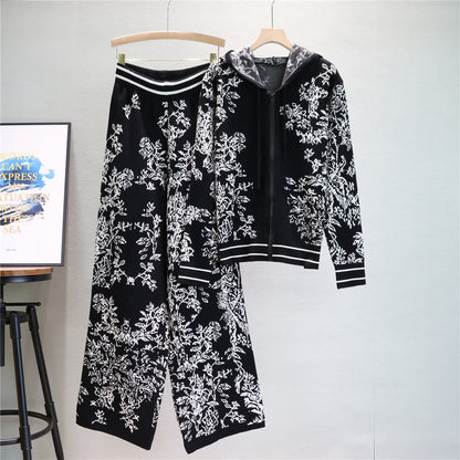 A knitted two-piece set