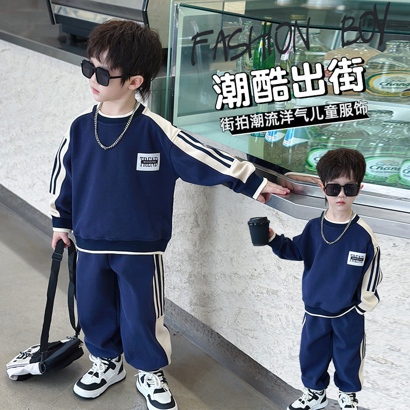 A children's long-sleeved suit
