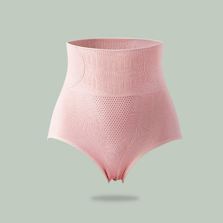 A Honeycomb High Waist 3D Hip Lift Panties Honeycomb Belly Sculpting Seamless Graphene Triangles Ladies