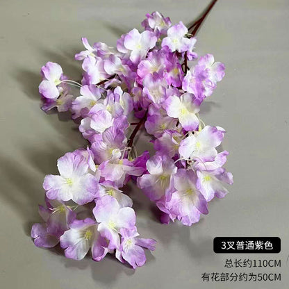 A simulated cherry blossom branch cherry blossom tree plastic wedding decoration peach blossom pear blossom indoor living room ceiling simulated flower fake flower