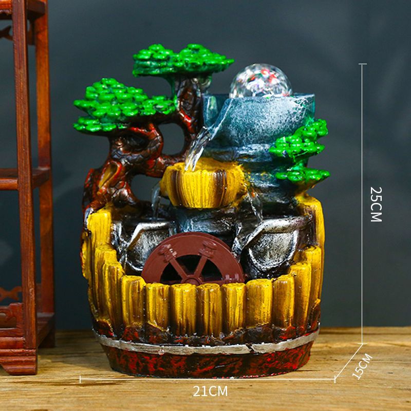 A Feng Shui ornament, flowing water, living room, windmill, office decoration, landscape ornament, opening housewarming gift