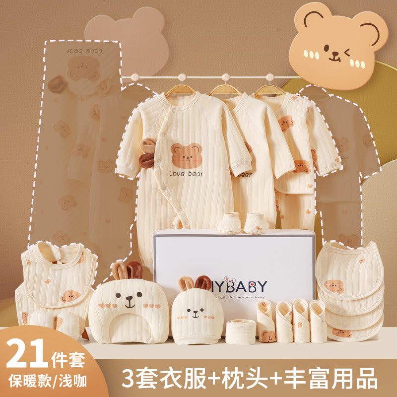 A7 Newborn gift box, baby clothes, newborn products, newborn baby full moon meeting gifts, spring and autumn sets - Mixbatch