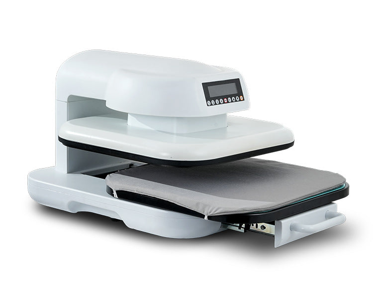 A intelligent electric hot press clothes printing machine baseplate pullable set garment 38 * 38cm heat transfer machine sublimation