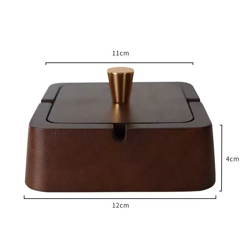 A ashtray solid wood high-end atmospheric grad