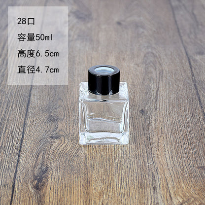 A Aromatherapy bottle square round 100ml rattan fireless aromatherapy volatile bottle perfume glass bottle