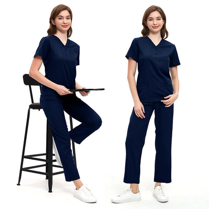 A Surgical Clothes Short Sleeve Washing Clothes Women's Suits Nurse Clothes Operating Room Work Uniforms Isolation Clothes