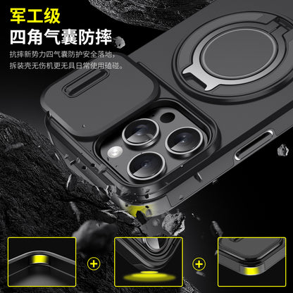 A Lens sliding window protection mobile phone case