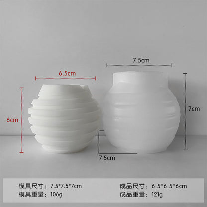 A threaded ball silicone mold