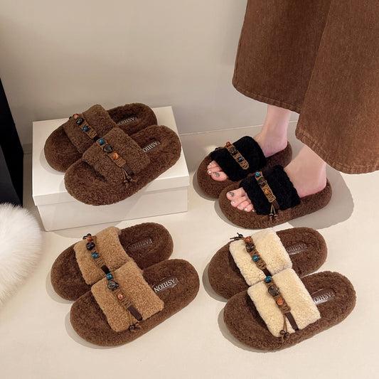 A plush slipper