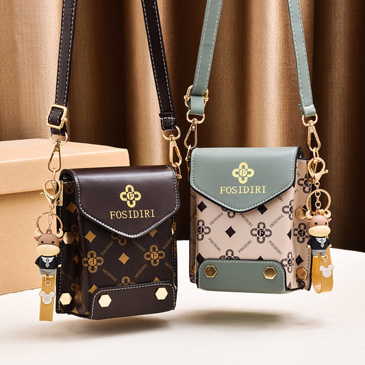 A live broadcast new mini mobile phone bag Internet celebrity live broadcast bag fashion shoulder messenger bag retro small bag - Mixbatch