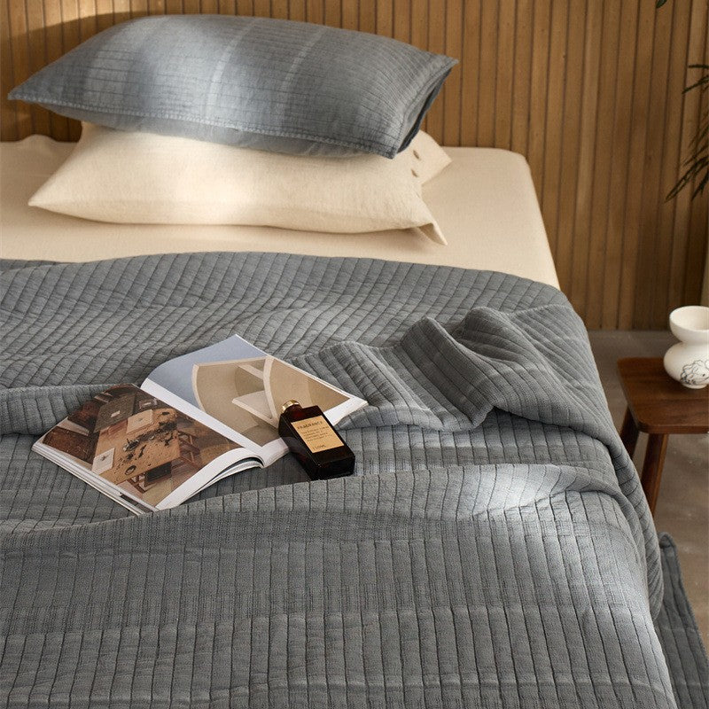 طقم أسرة من ثلاث قطع مصنوع من خيوط القطن 