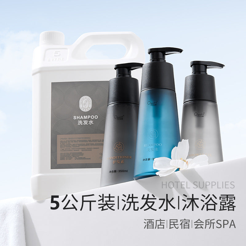 350Ml Hotel Hotel Large Bottle Shampoo Body Wash Conditioner Centella Fragrance Wash Kit