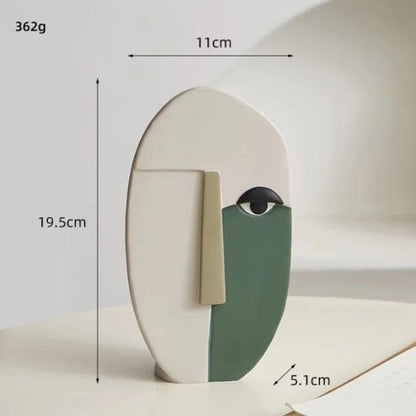 مزهرية وجه تجريدي لتزيين المنزل، الحد الأدنى للطلب: 50 قطعة