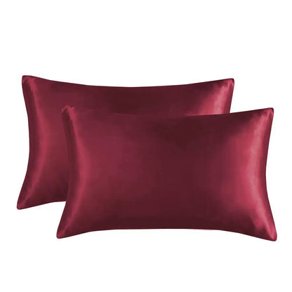 A solid color pillowcase