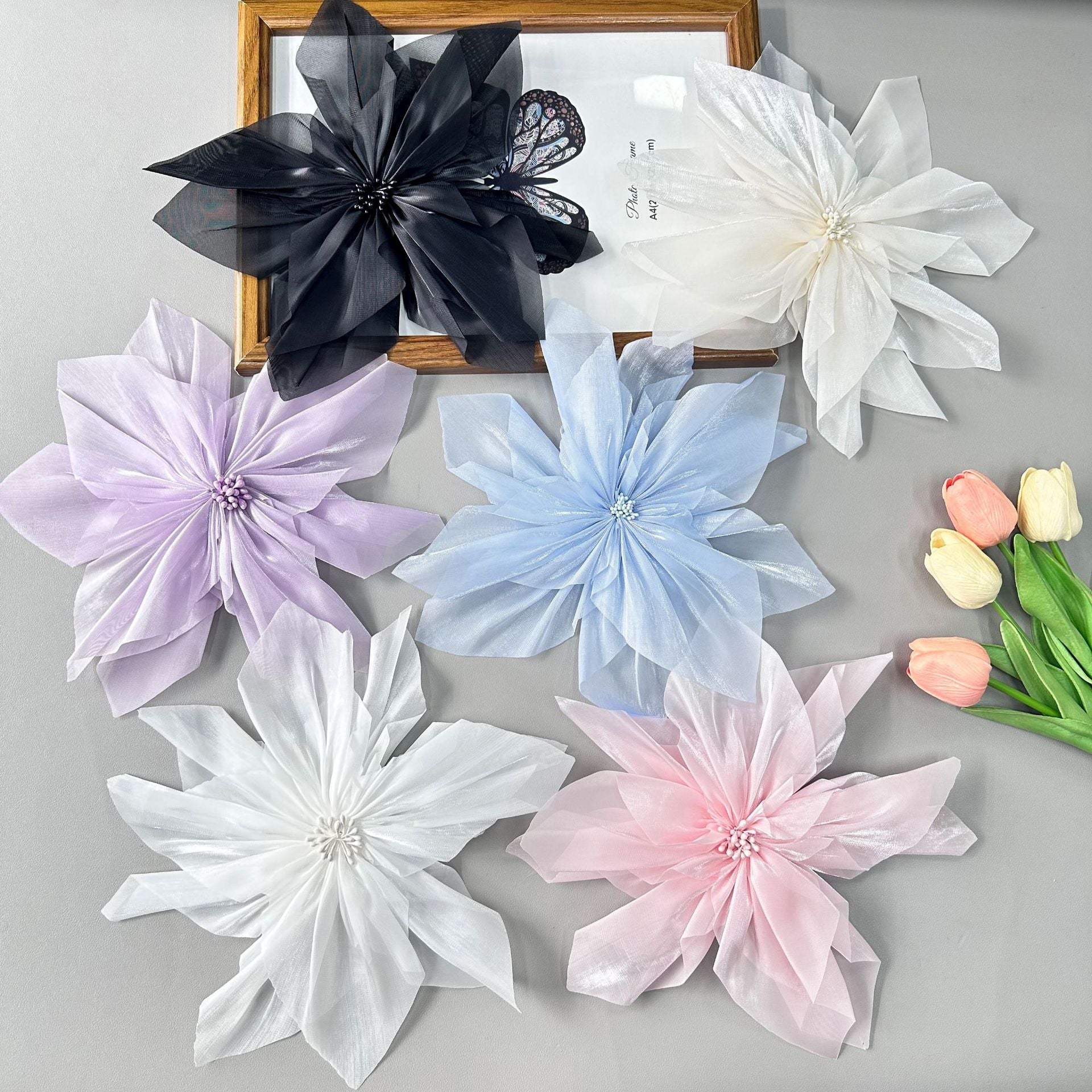 A new water light yarn Eugen yarn gentle temperament DIY handmade hairpin hair accessories skirt clothing accessories wholesale - Mixbatch