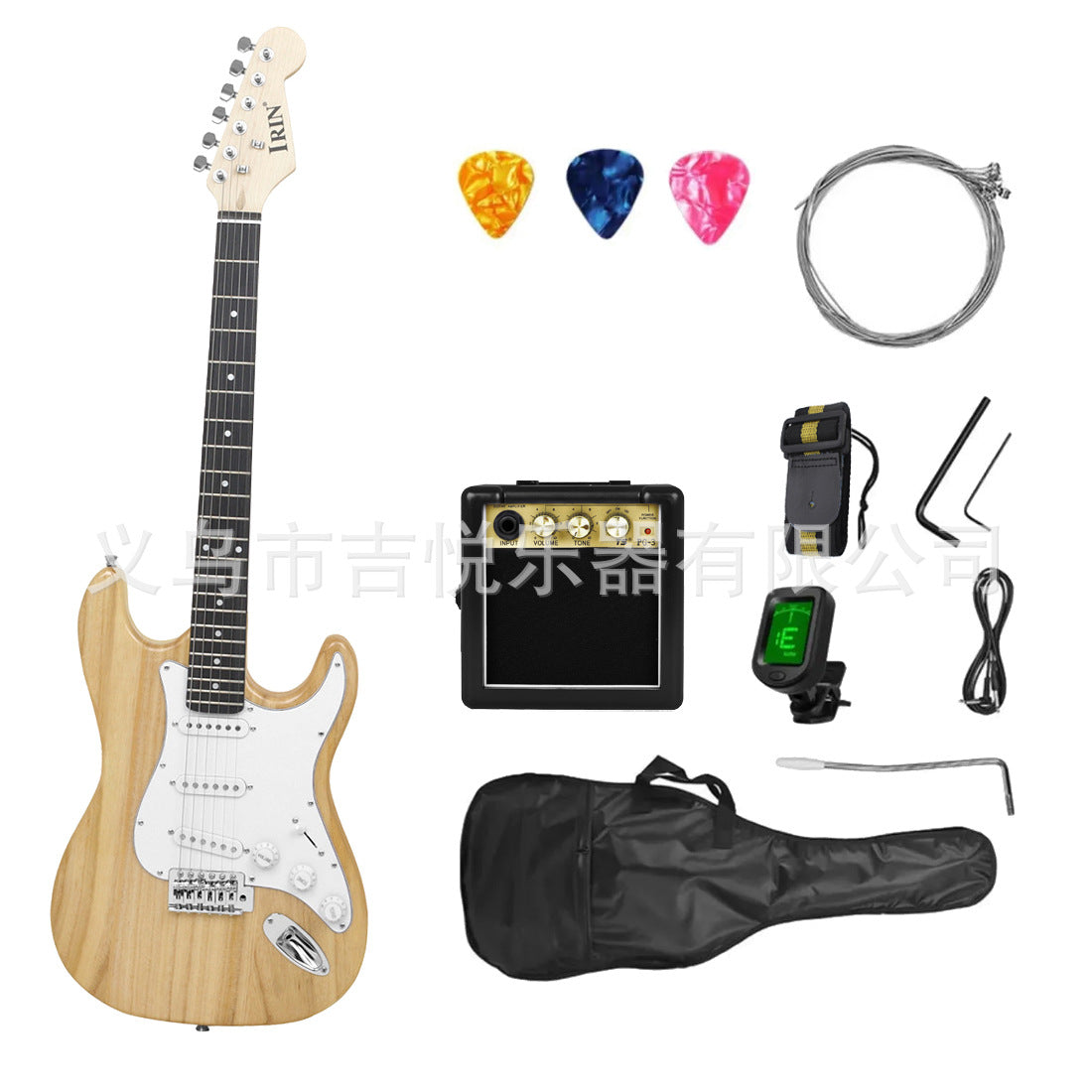 A Electric Guitar Single Shake ST Electric Guitar Classic Adult Beginner Entry Level Electric Guitar Set guitar