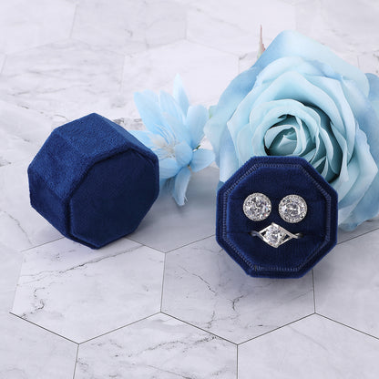 A flannel jewelry box