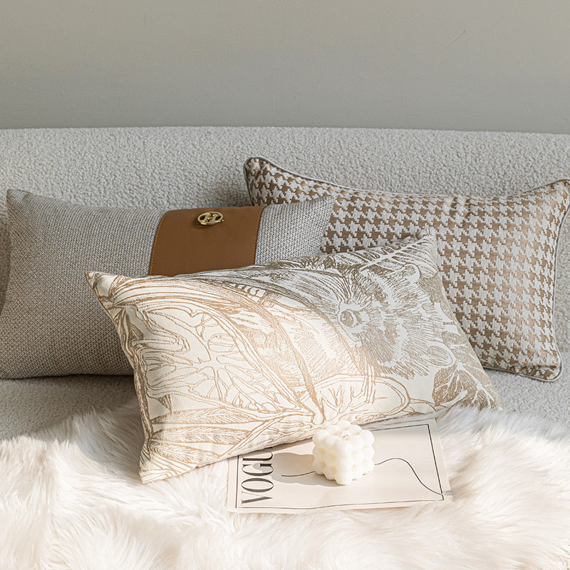 وسادة زينة من قماش الجاكار