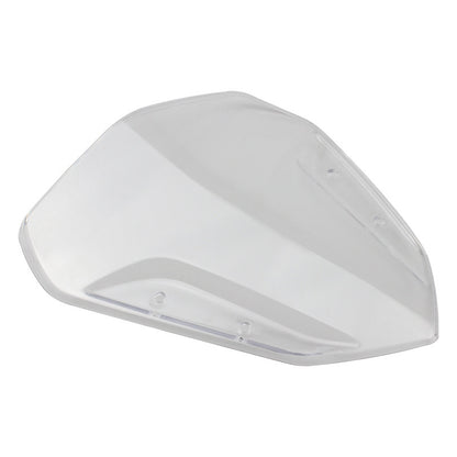 A motorcycle front windshield