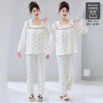 A long-sleeved trousers pajama set