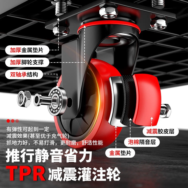 A Trolley Portable Folding Trolley Logistics Warehouse Pull Cargo Handling Trailer Flat Truck
