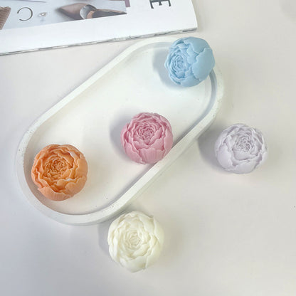 A flower candle silicone mold