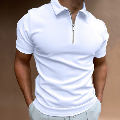 A men's short-sleeved lapel top