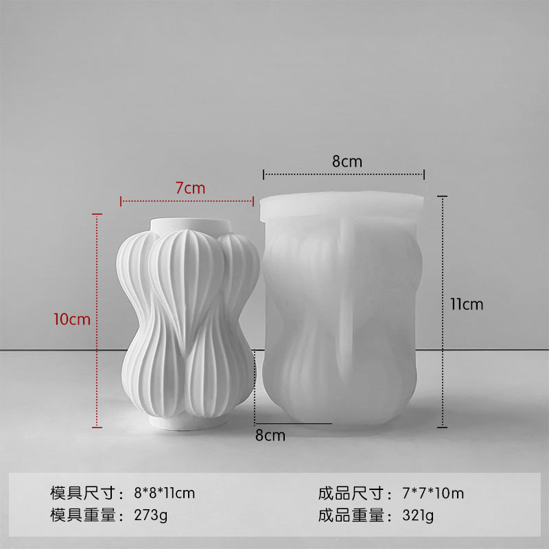 A vase silicone mold