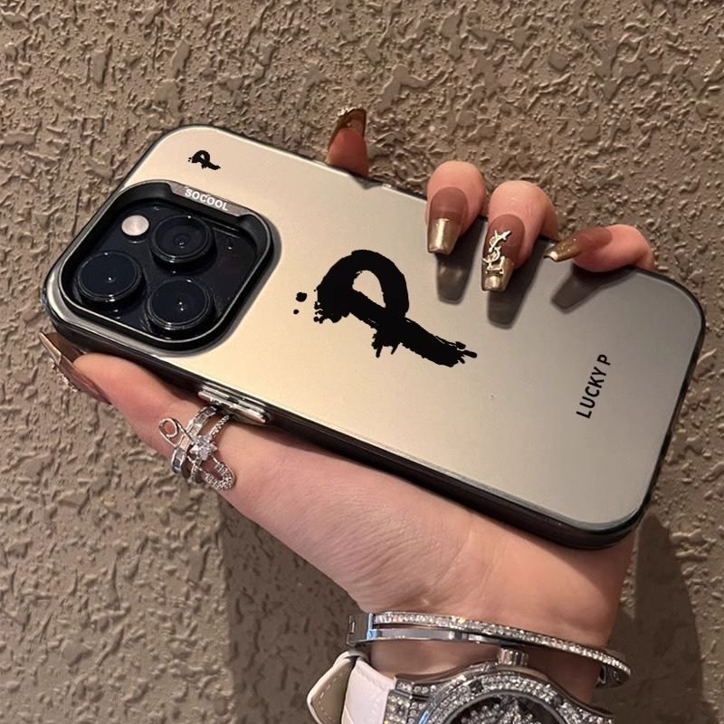 A letter printed mobile phone protective case