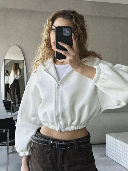 A hoodie long sleeve sweater