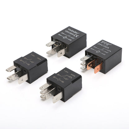 Automotive relay 12V24V30A universal high current four-legged five-legged relay air conditioner oil pump
