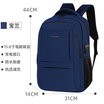 A new USB men's business backpack, laptop backpack 15.6 inch university student schoolbag wholesale