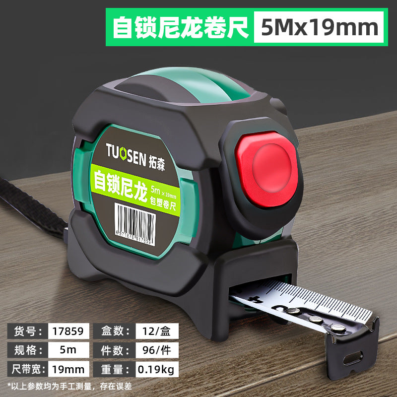 A5m tape measure 5m durable self-locking steel tape measure stainless steel belt box measure wholesale tape measure in large quantities