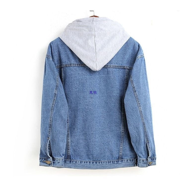 A new denim jacket for women's autumn and winter loose velvet thicker