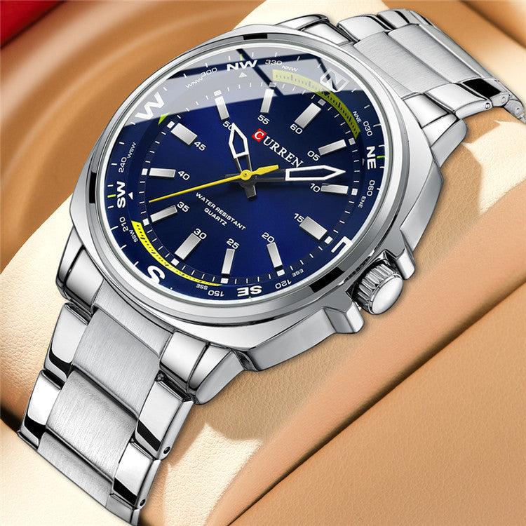 A  the new 8455 simple foreign trade hot-selling watch men's watch fashion casual personality popular - Mixbatch