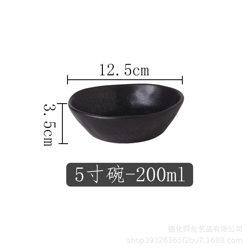 A Japanese kiln ceramic tableware creative hotel steak plate