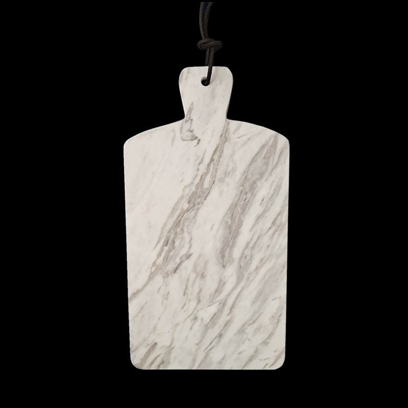A Marble cutting board Chopping board Fruit plate Household cutting board Household panel Bread board Anti-mildew Dessert Pastry White