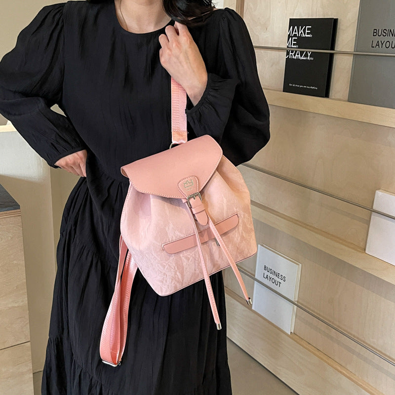 A summer new simple fashion casual travel bag large capacity women's backpack personalized foreign style backpack - Mixbatch