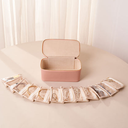 A New Large Delicate Antioxidant Jewelry Storage Box Necklace Ring Earrings Travel Jewelry Storage Box