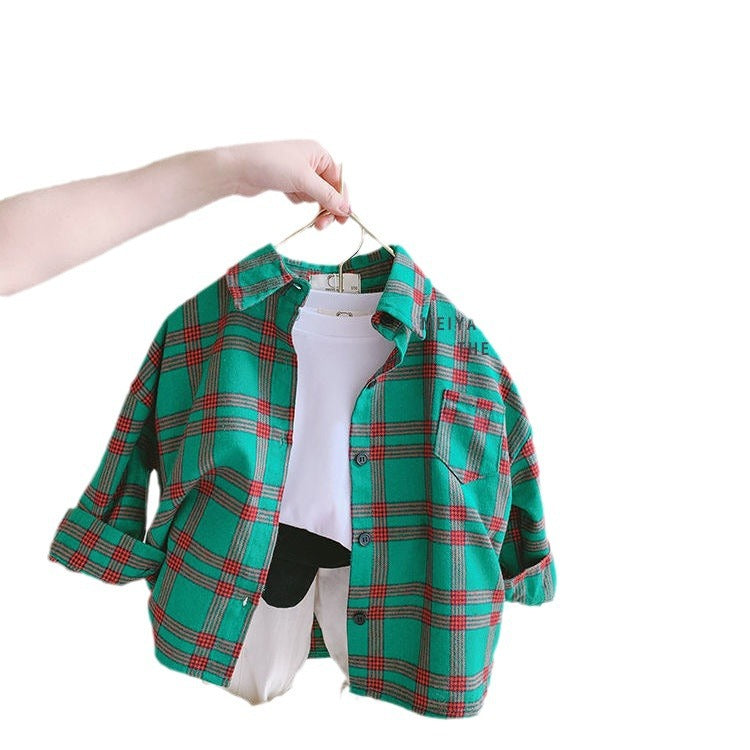 A children's long-sleeved shirt