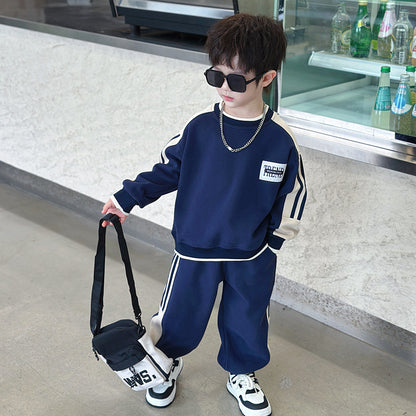A children's long-sleeved suit
