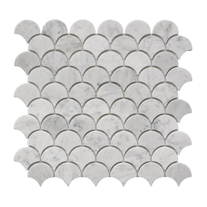 A natural marble bathroom wall mosaic