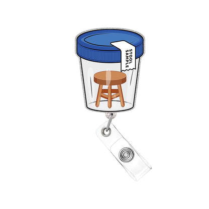 A Acrylic glitter, easy-pull buckle, alligator clip, ID clip, work card clip, retractable badge, scroll buckle, spot.