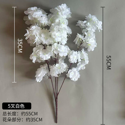 A simulated cherry blossom branch cherry blossom tree plastic wedding decoration peach blossom pear blossom indoor living room ceiling simulated flower fake flower