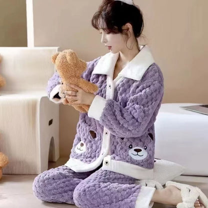 A thermal pajama set