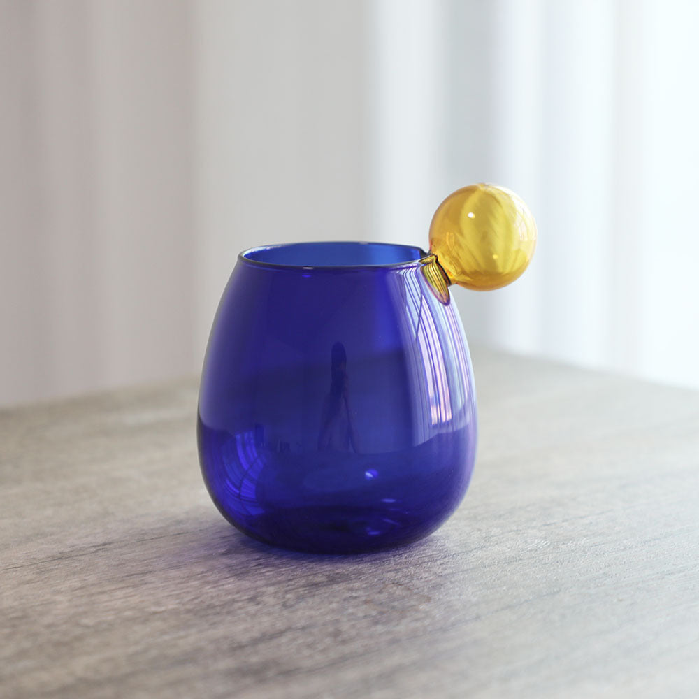 A ins wind colored glass creative water cup primary color glass coffee cup